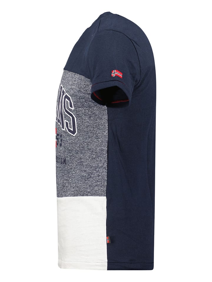 Geographical Norway Shirt in Dunkelblau/ Grau günstig kaufen