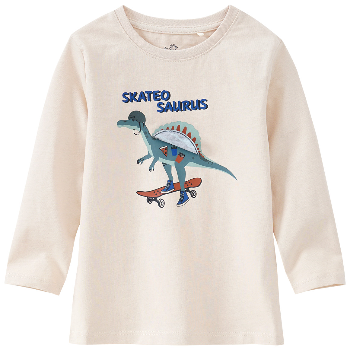 Jungen Langarmshirt mit Klapp-Applikation