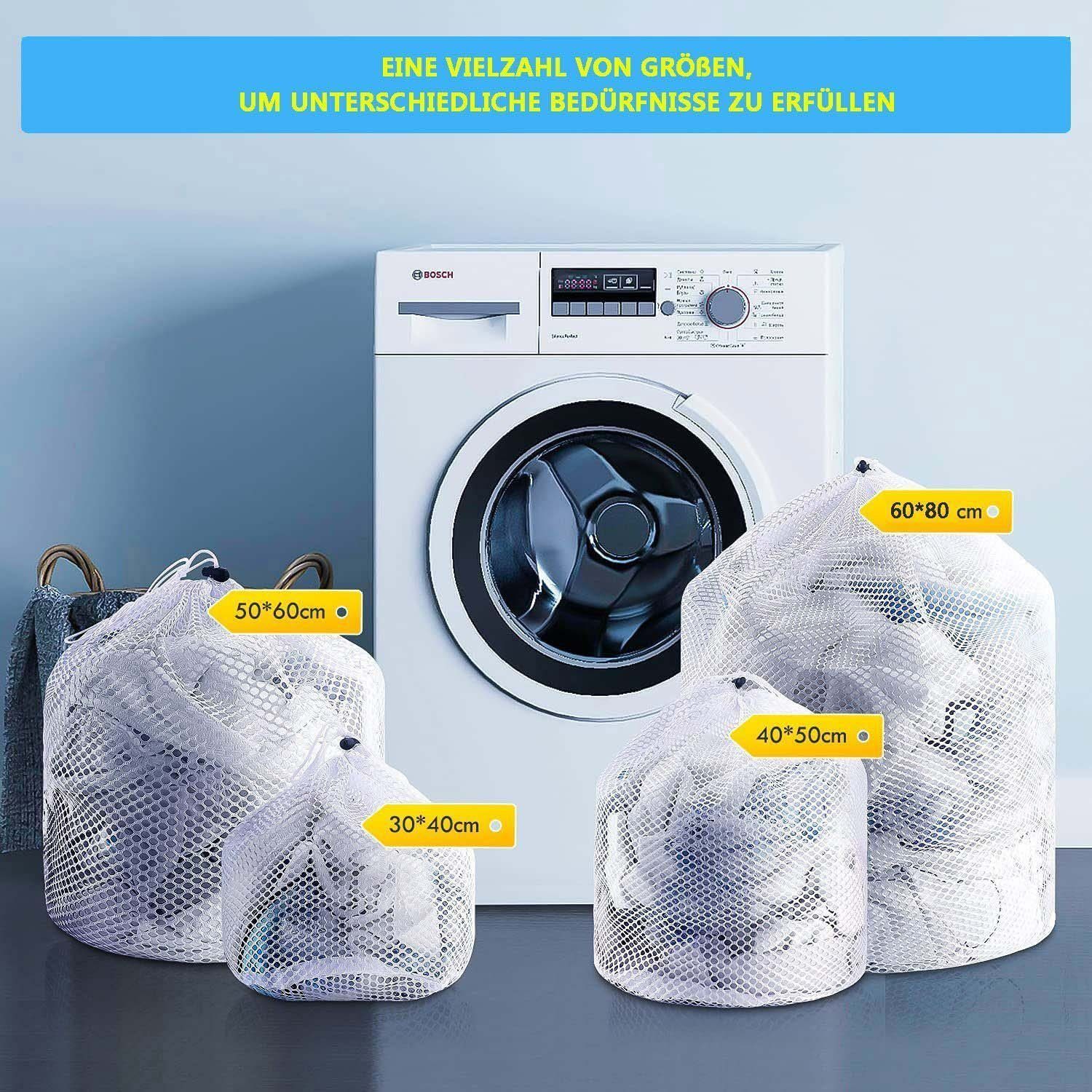 LENBEST Wäschesäckchen Wäschesäckchen 4pcs Drawstring Wäschesack,(4-St), (4-St., Leicht zu tragen), wiederverwendbar und langlebig