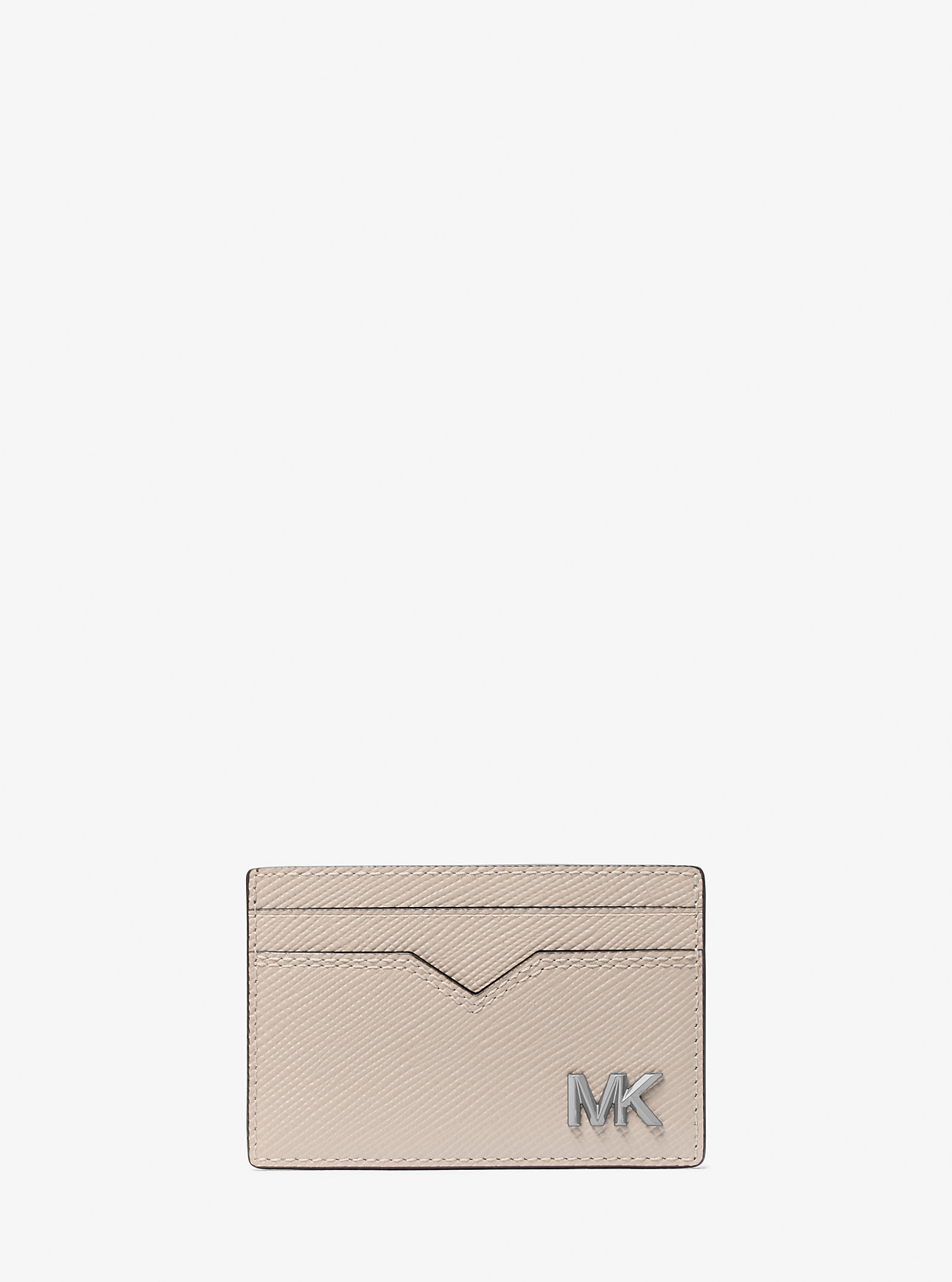 Edison Saffiano Leather Card Case - LIGHT SAND