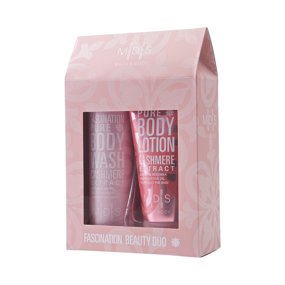 mades cosmetics FASCINATION PURE coffret: gel douche 200ml |lotion pour l e corps 150ml