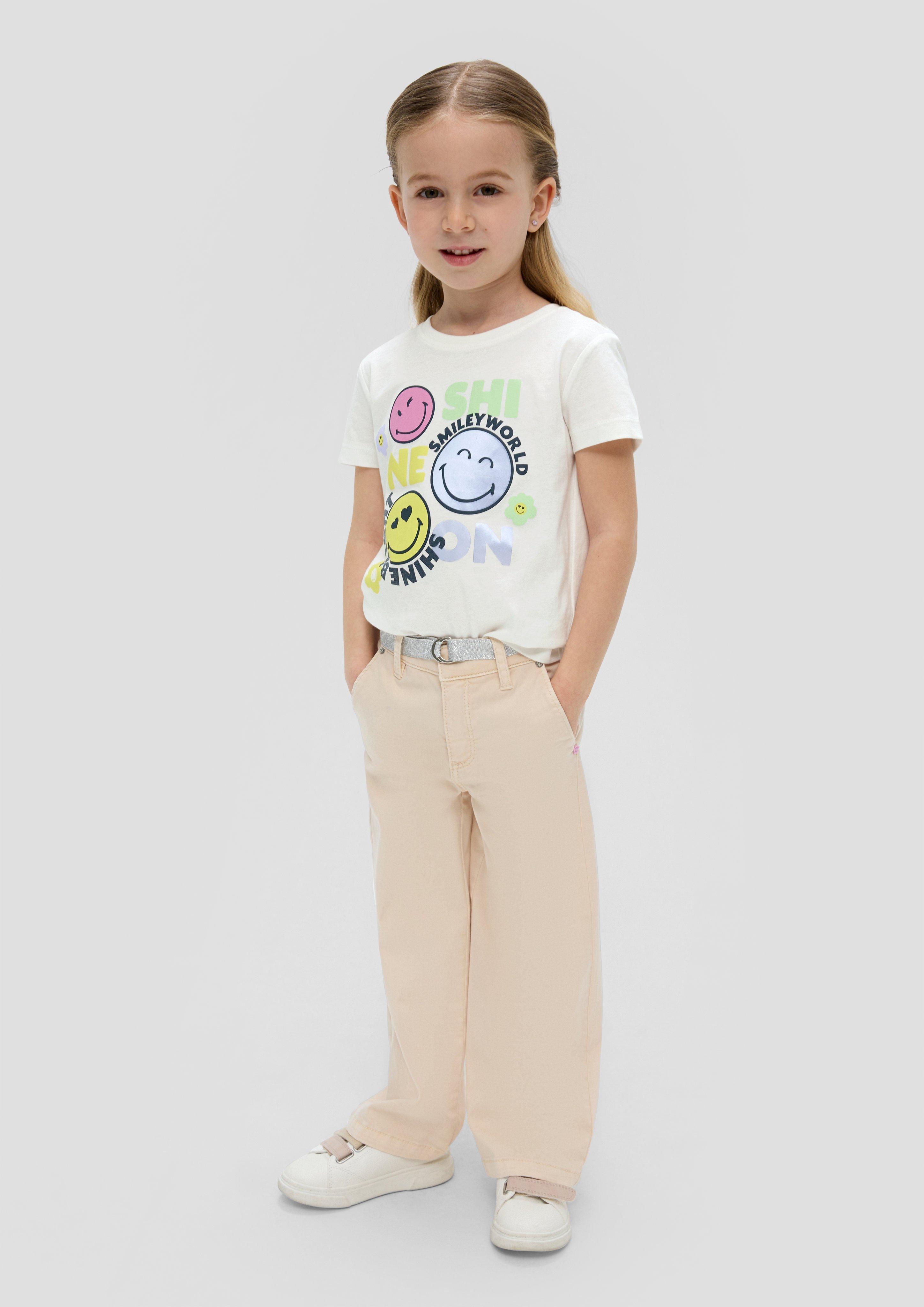 Baumwollshirt mit Smiley-Frontprint  2142056-0210