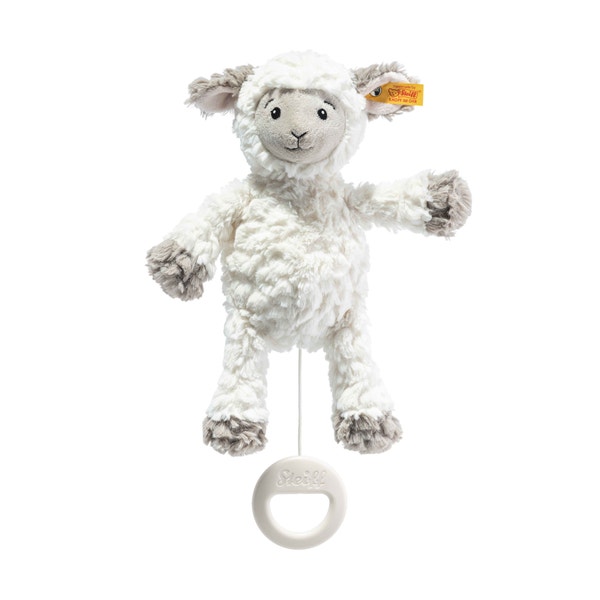 Soft Cuddly Friends Lita Lamm Spieluhr, 26 cm, weiß