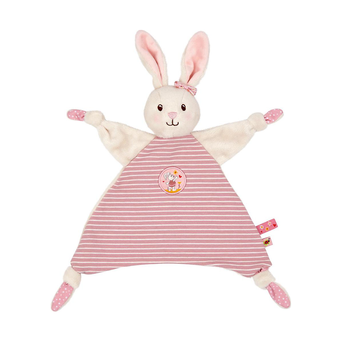 Schnuffeltuch Häschen, rosa - BabyGlück