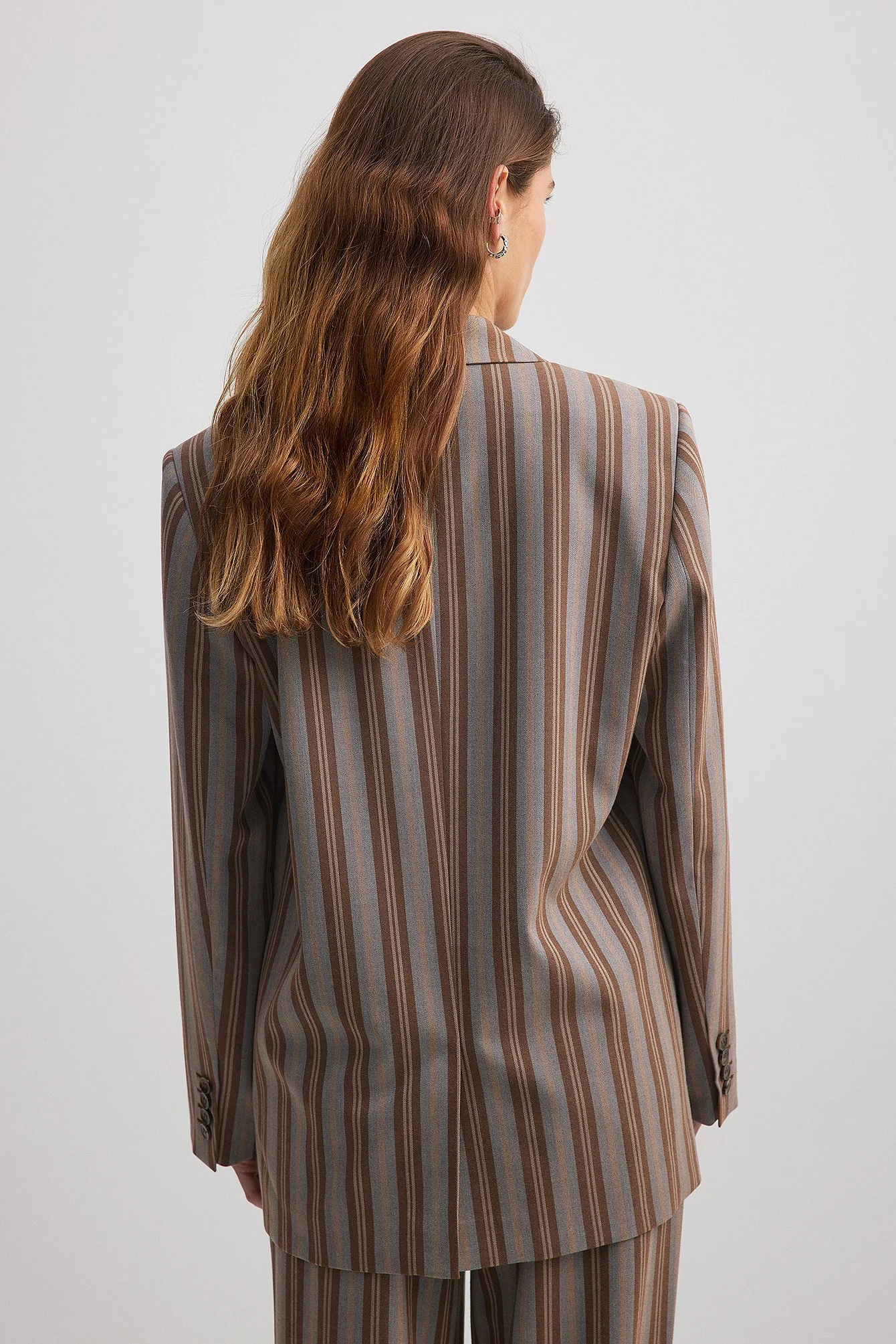 Gestreifter Oversized-Blazer