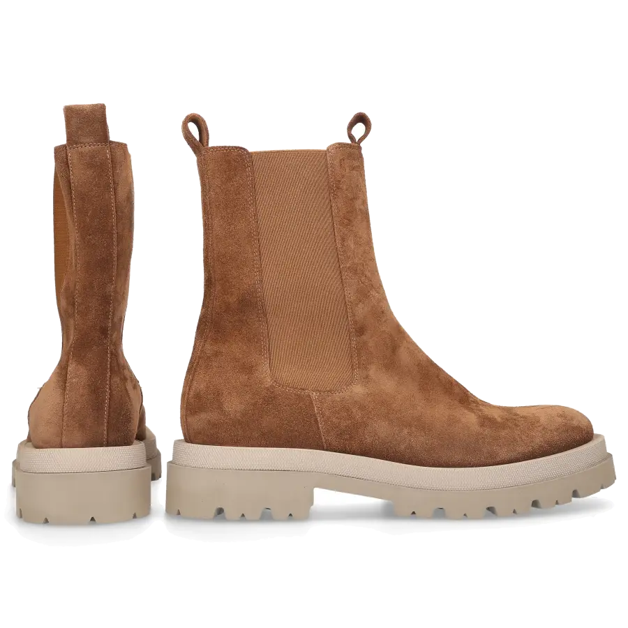 305 SOBE - Chelsea Boots SHAKIRA Veloursleder - braun