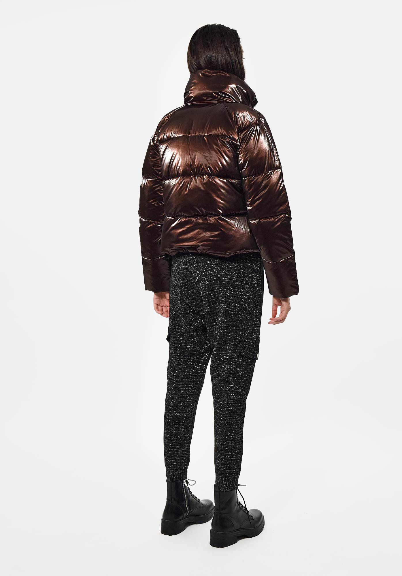 DEAN   Doudoune marron brillante Femme
