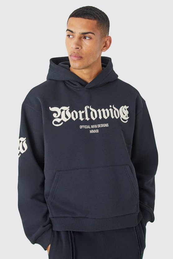 Oversized Varsity Applique Hoodie