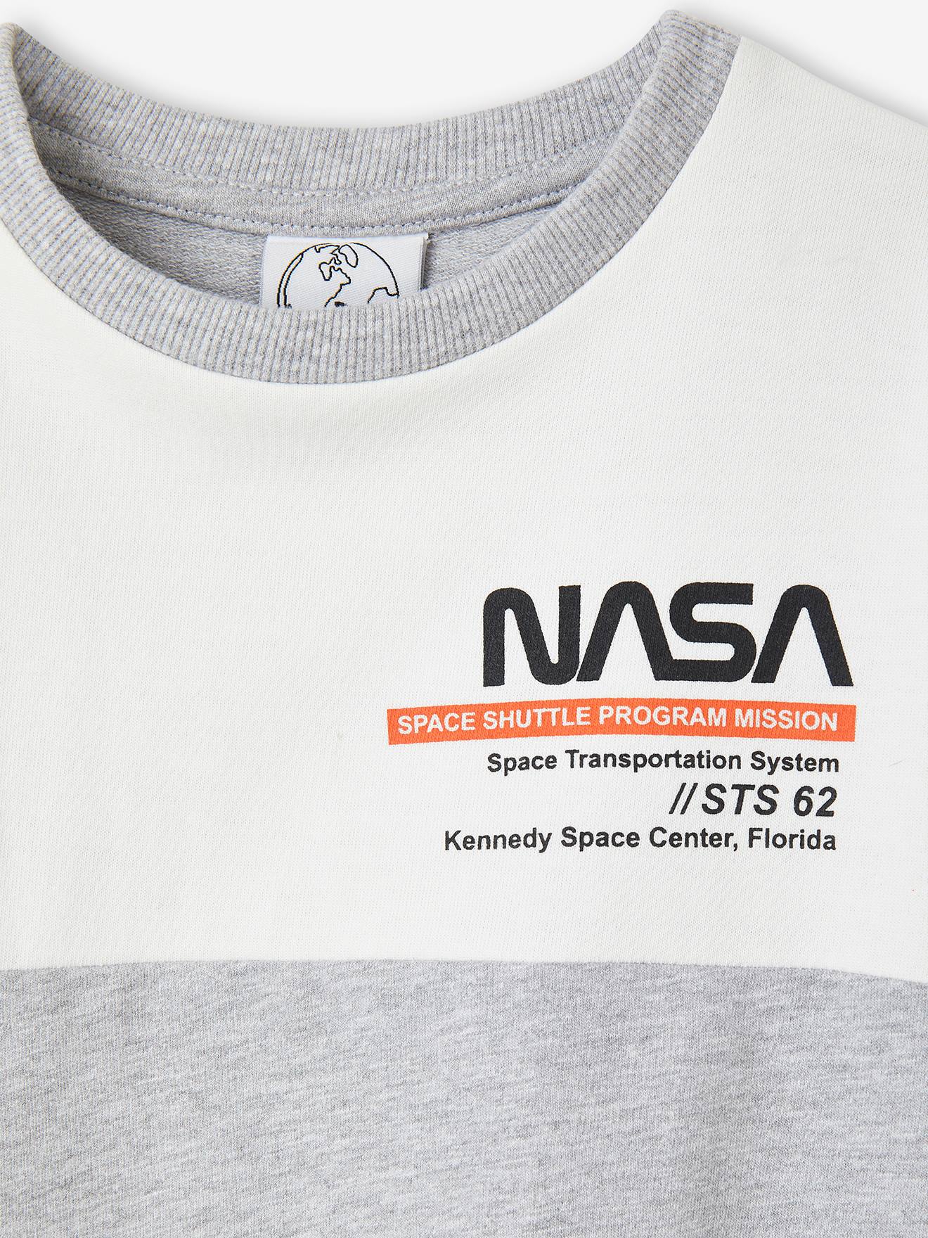 Sweat garçon NASA® gris chiné