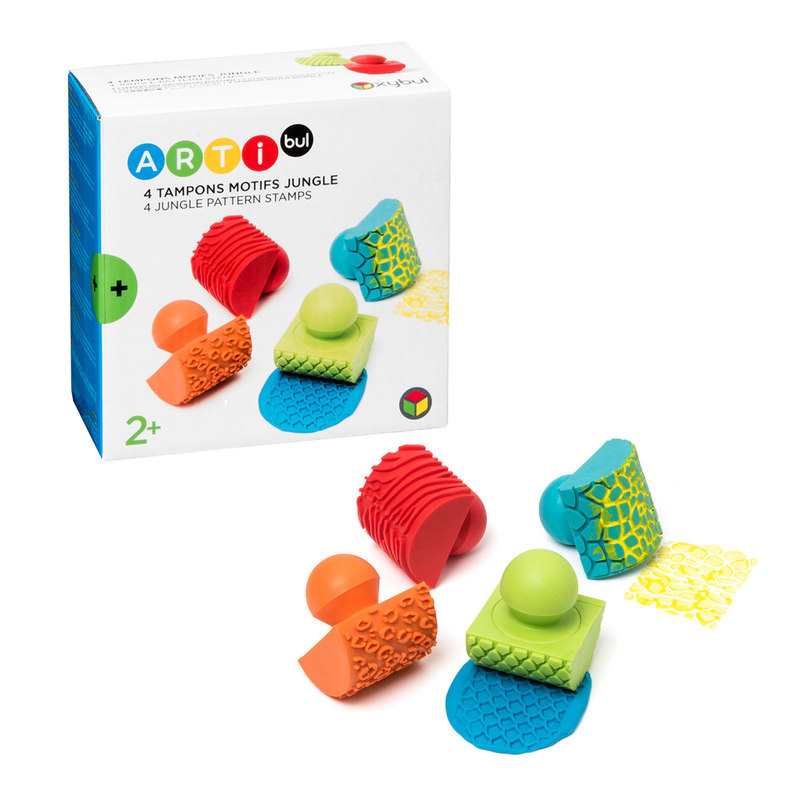 4 tampons motifs jungle Oxybul
