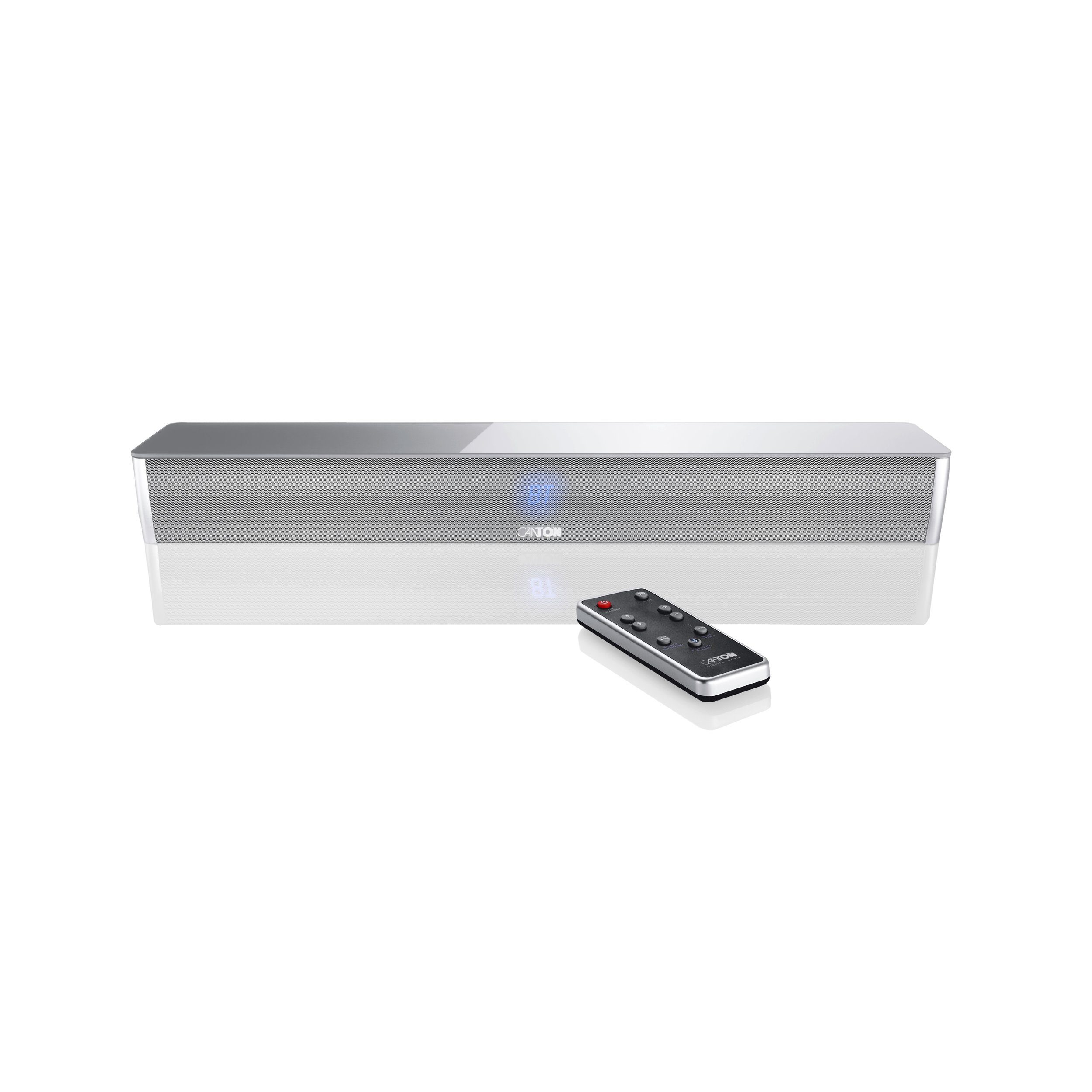 CANTON DM 5 silber mit Glas Soundbar (Bluetooth, 120.0 W)