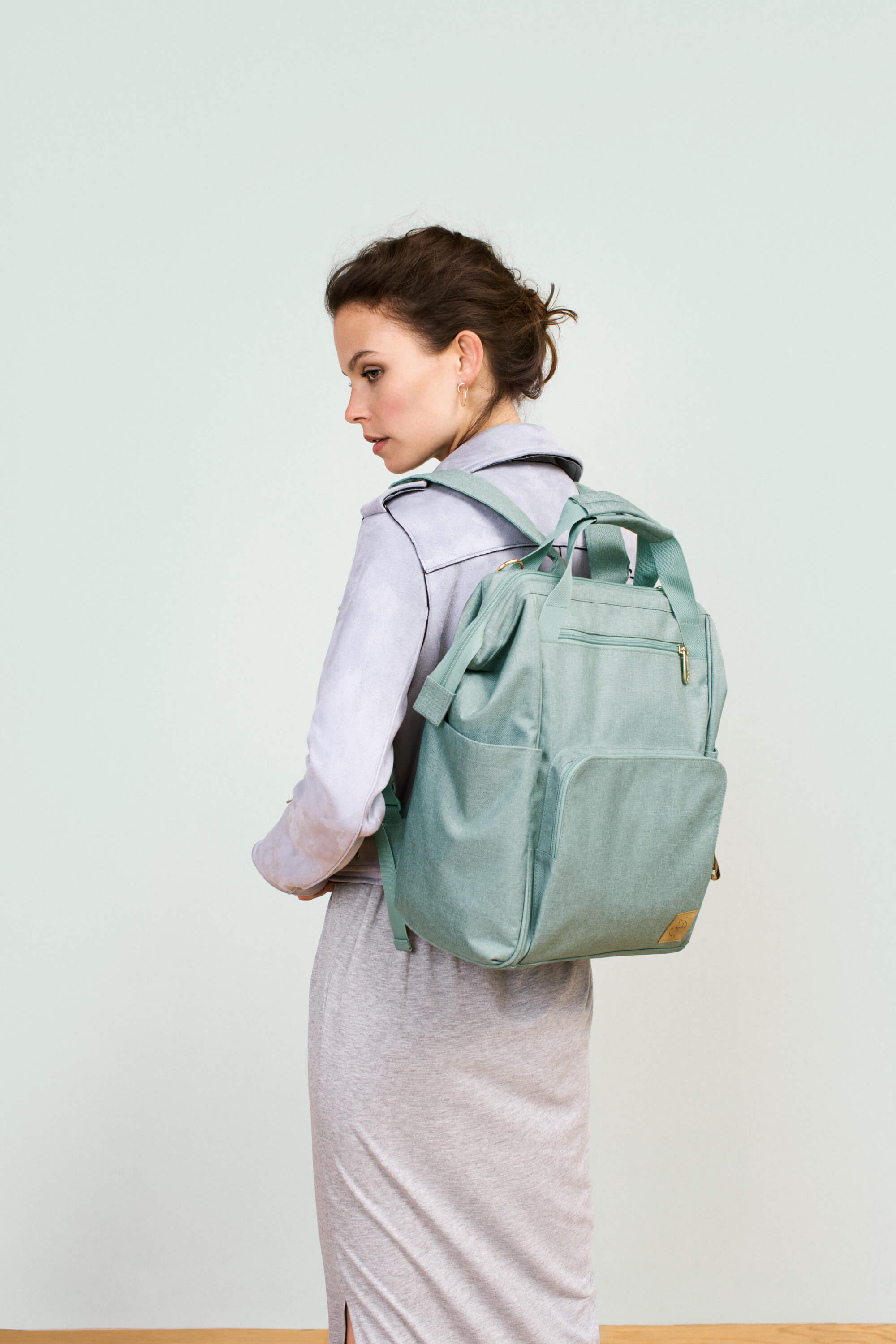 Wickelrucksack - Glam Goldie Backpack, Mint