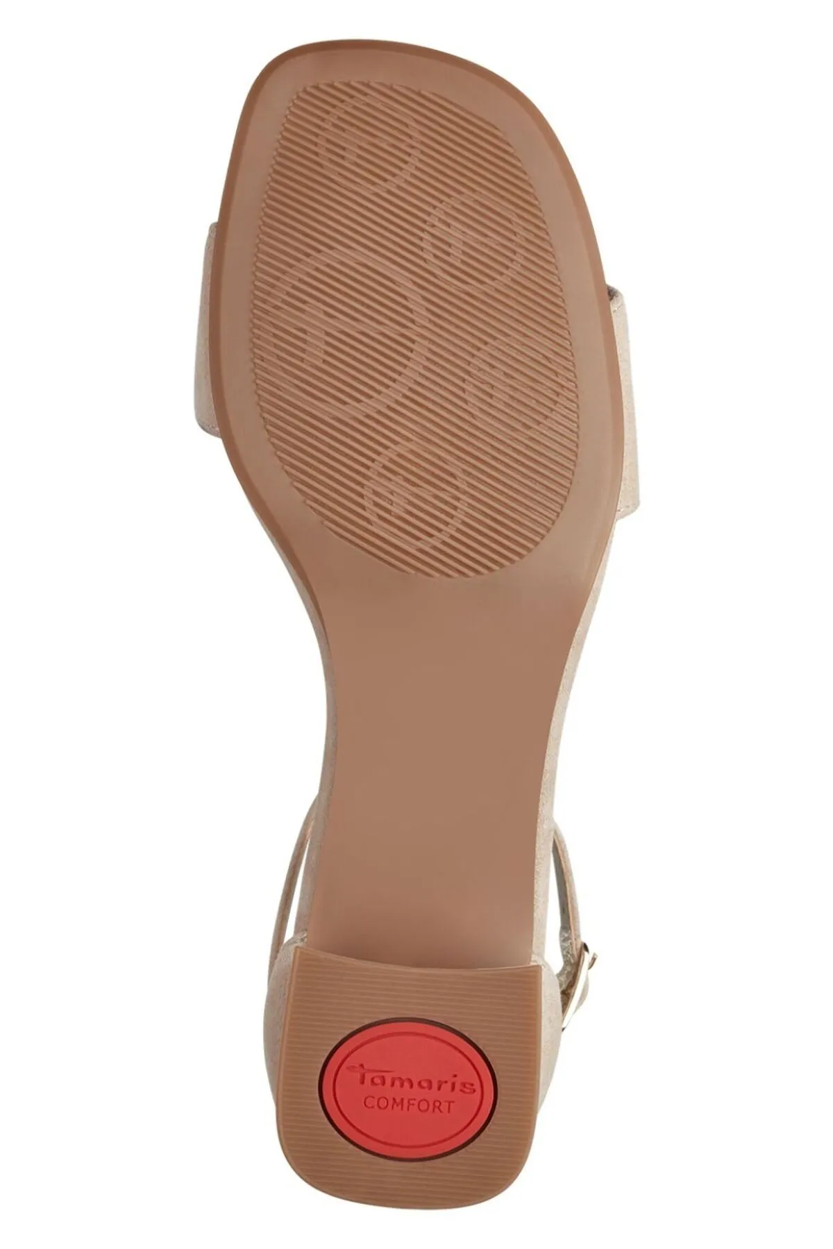 Tamaris Comfort  Sandalette - Beige - Blockabsatz