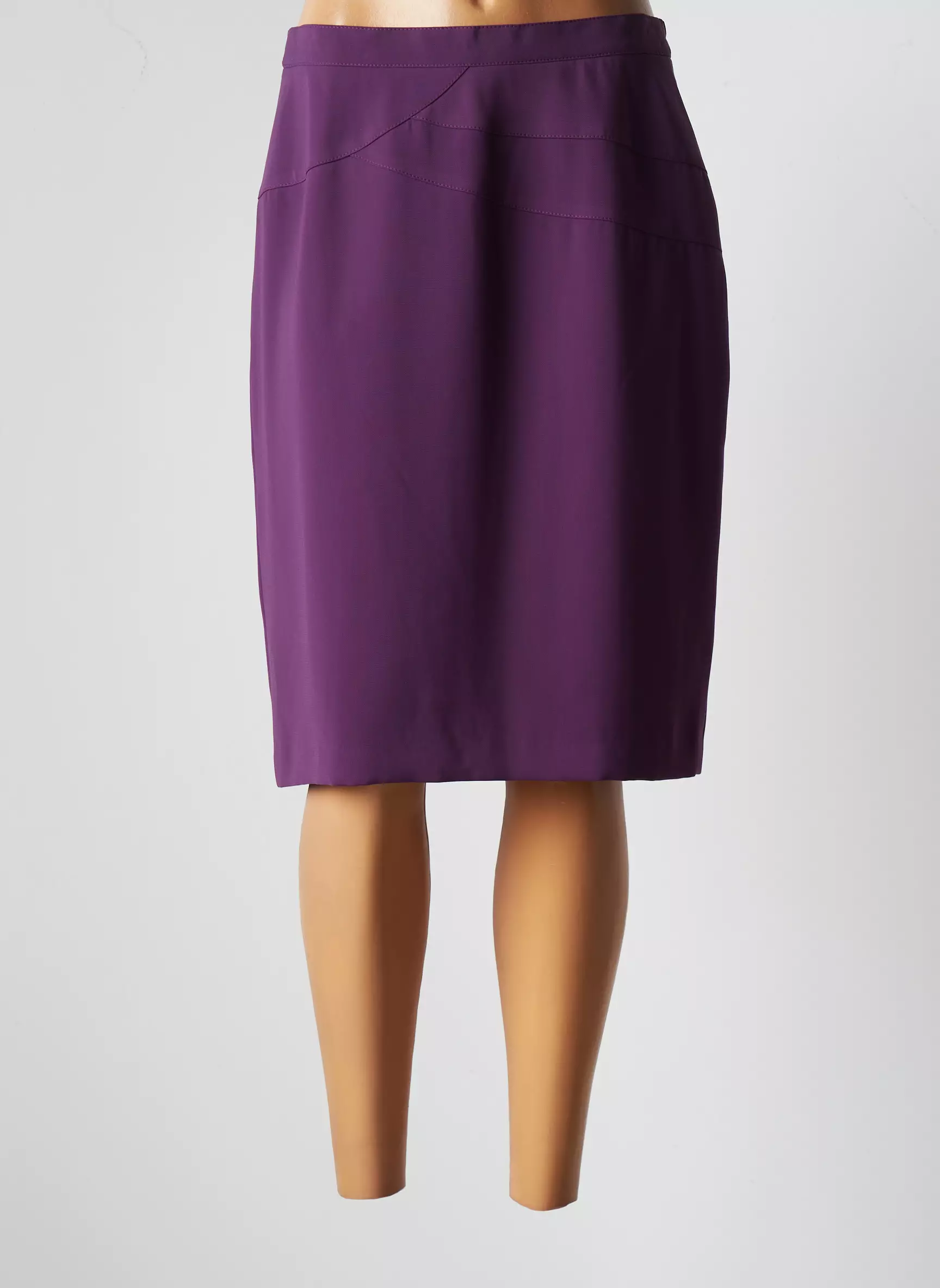 Jumfil Jupes Mi Longues Femme couleur violet