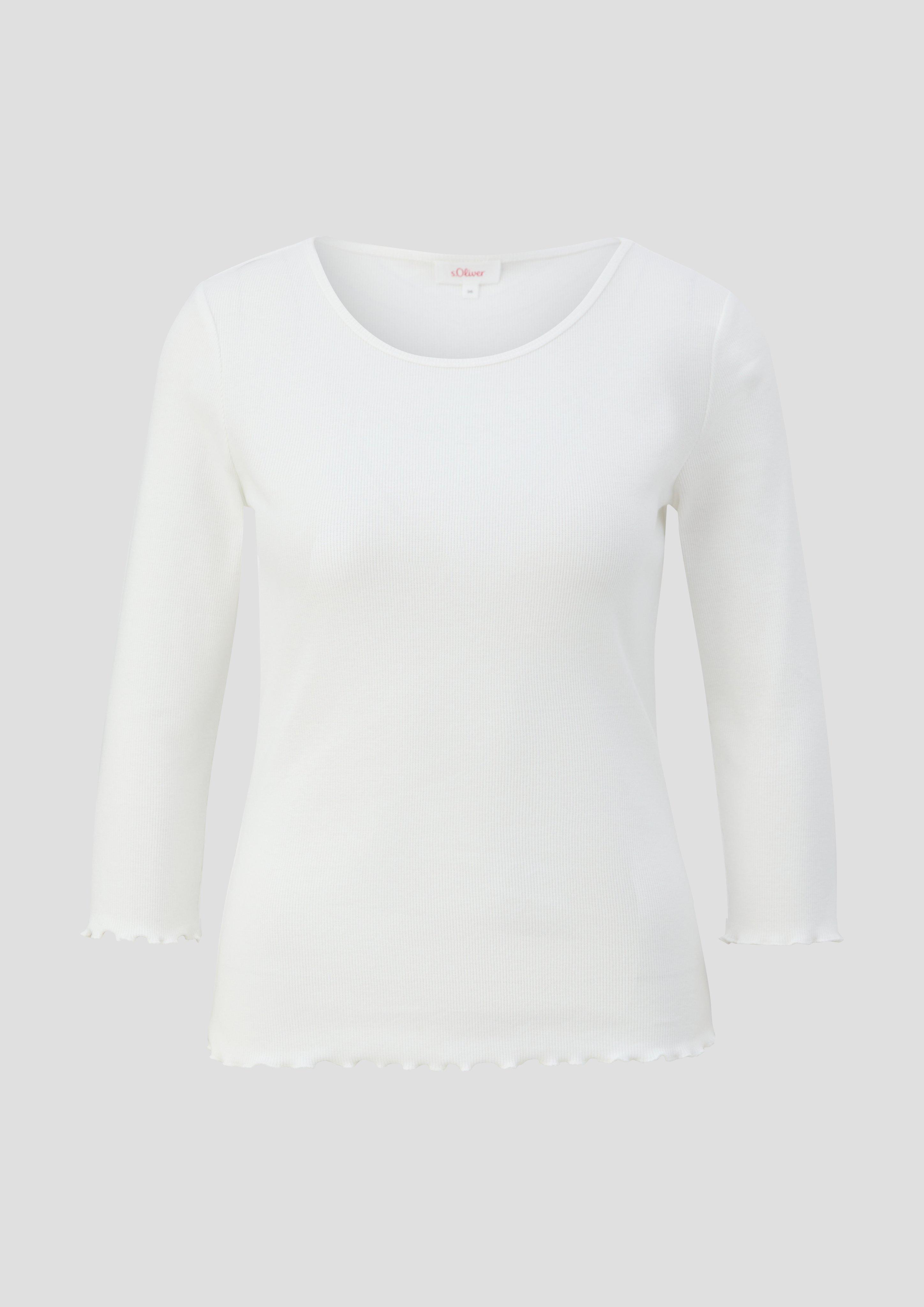 3/4-Ärmel-Shirt mit Rollsaum  2157735-0210