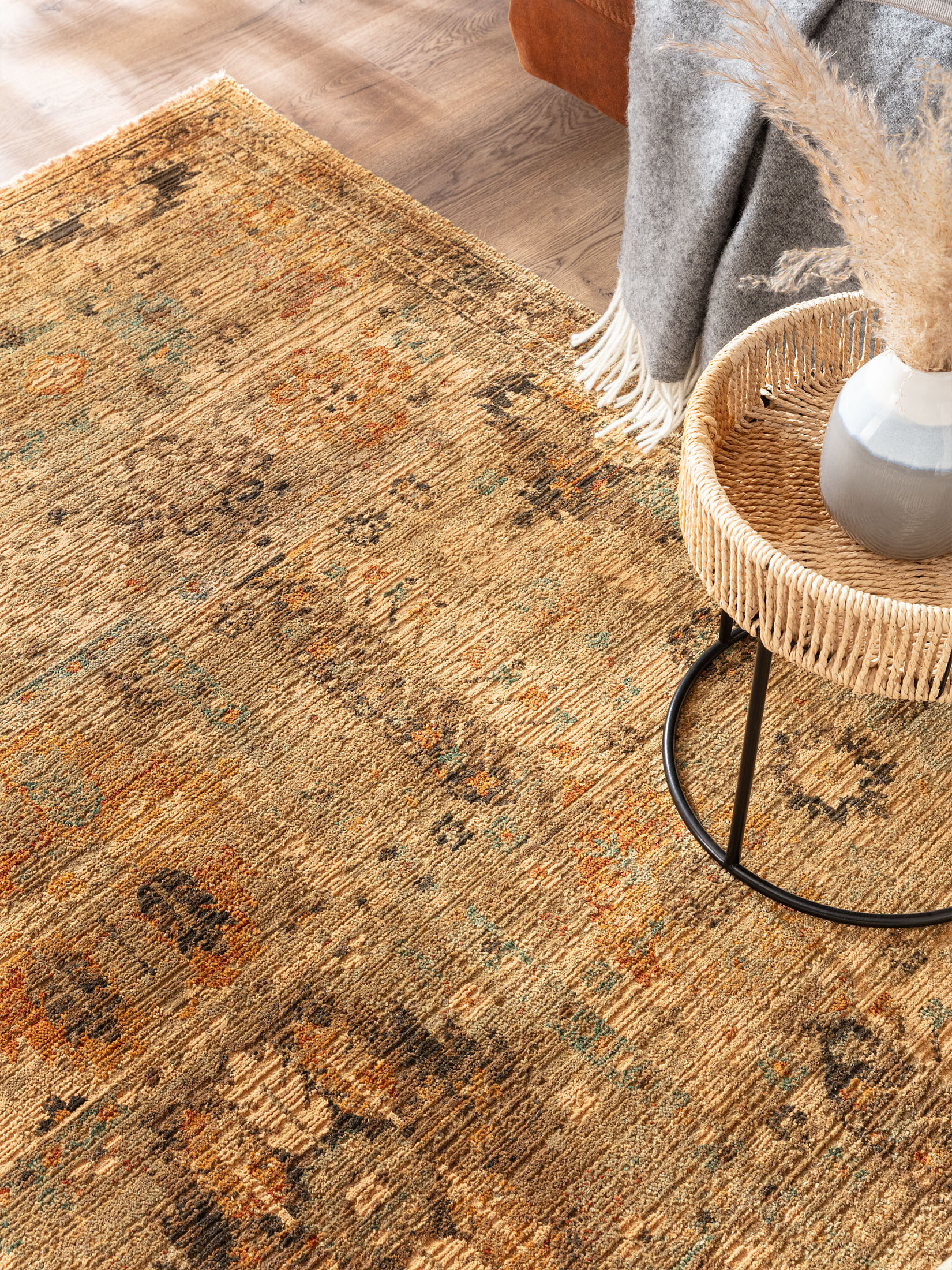 Saldala Vintage-Teppich, Gold