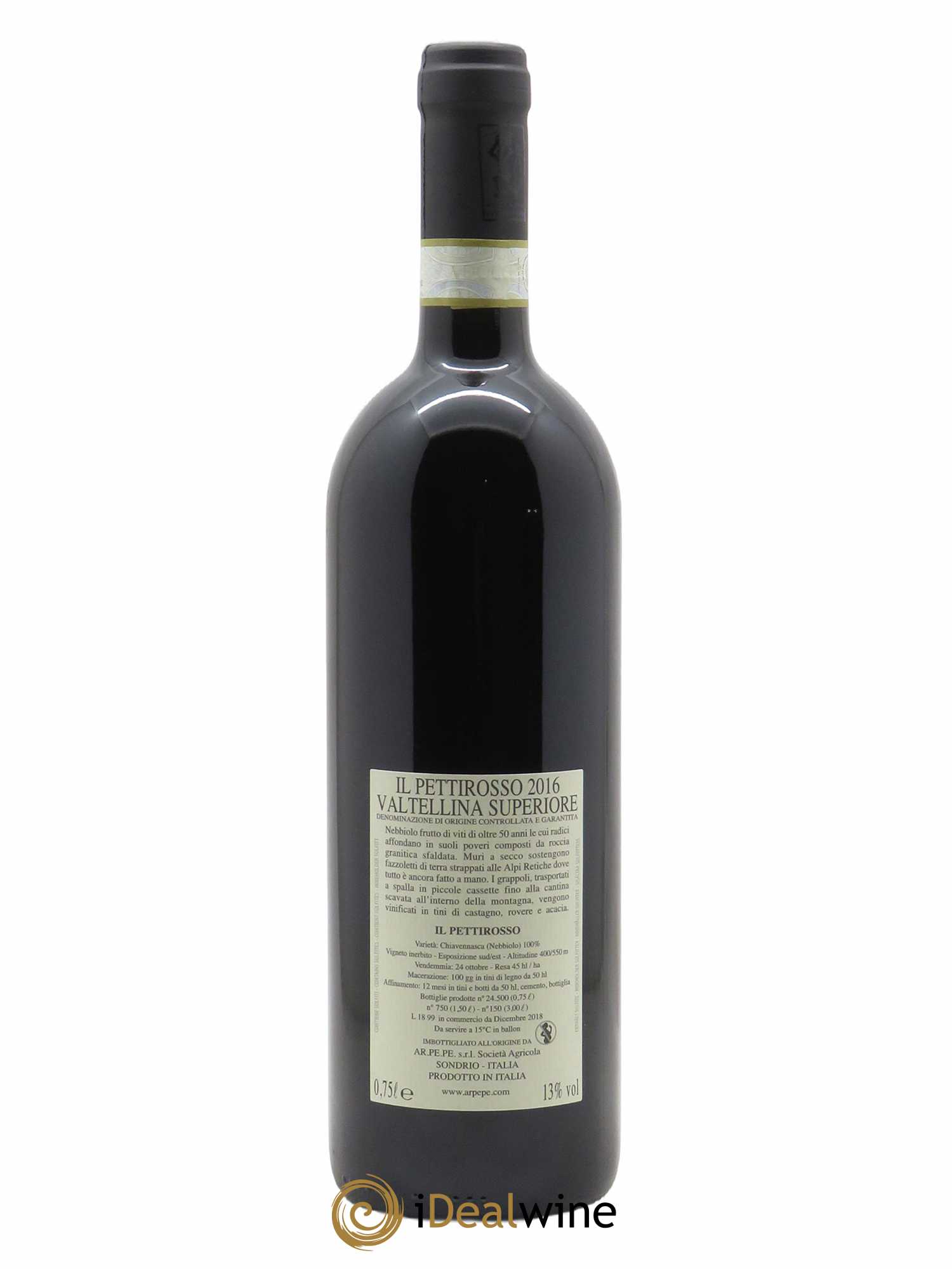 Valtellina Superiore DOCG Ar.Pe.Pe. Il Pettirosso  2016 - Lot de 1 Bouteille