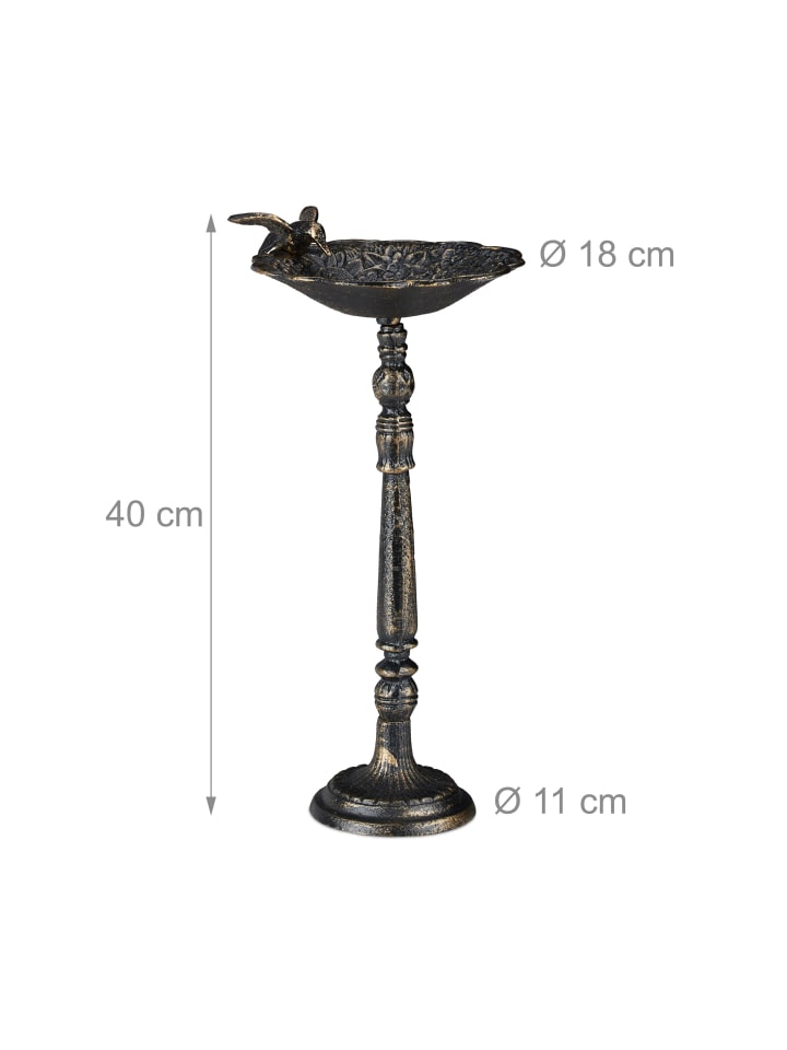 relaxdays Vogeltränke in Bronze günstig kaufen onesize