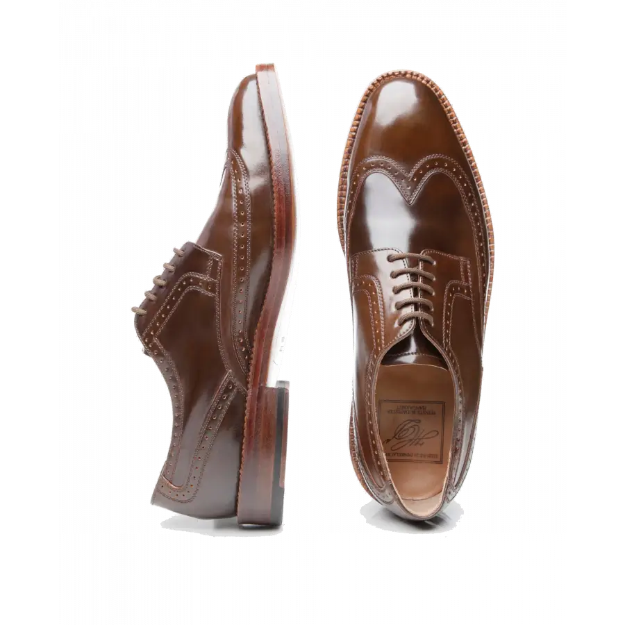 Heinrich Dinkelacker - Businessschuhe Derby LUZERN FULL-BROGUE C Cordovan - braun