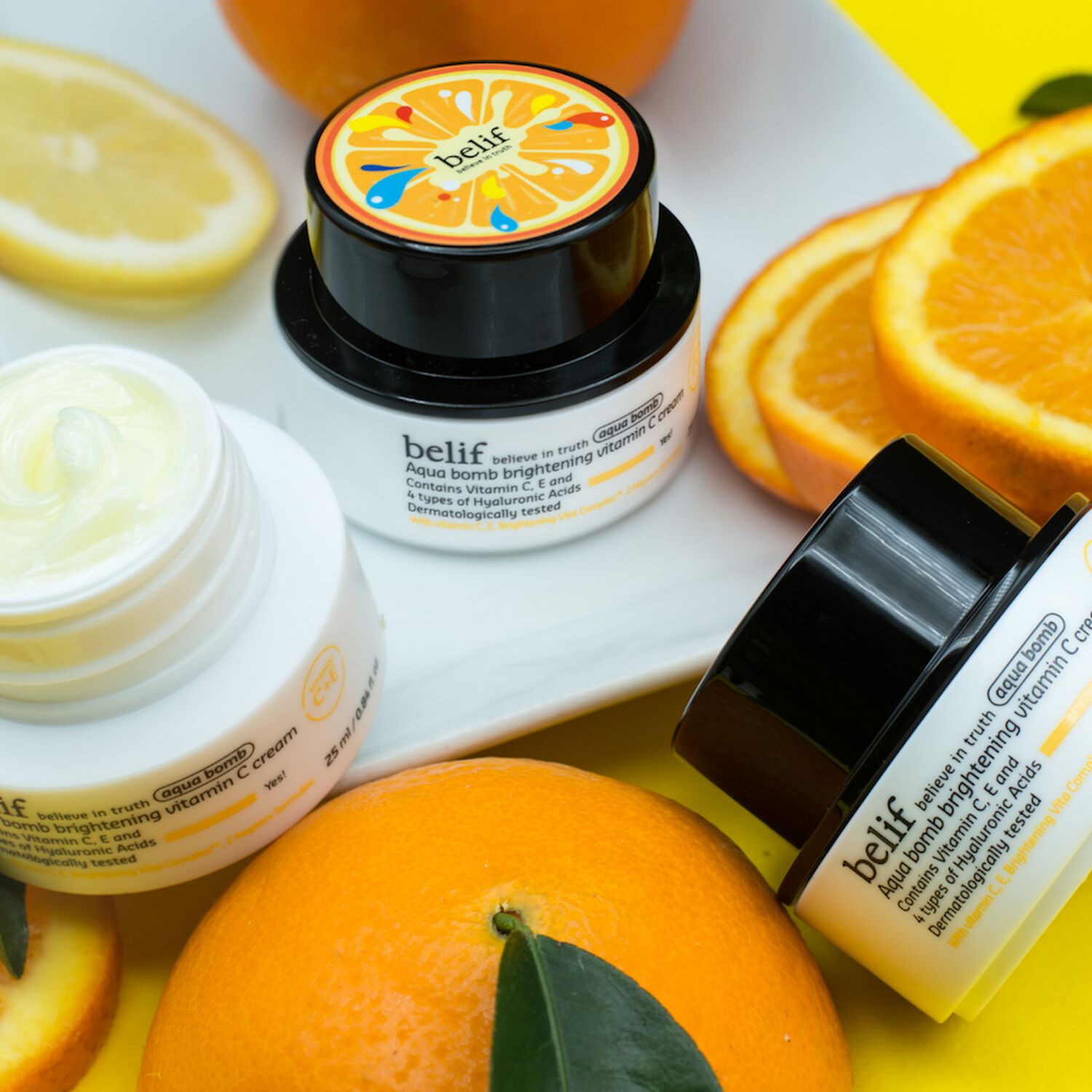 Belif Aqua Bomb Brightening Vitamin C Cream Crème Visage Hydratante