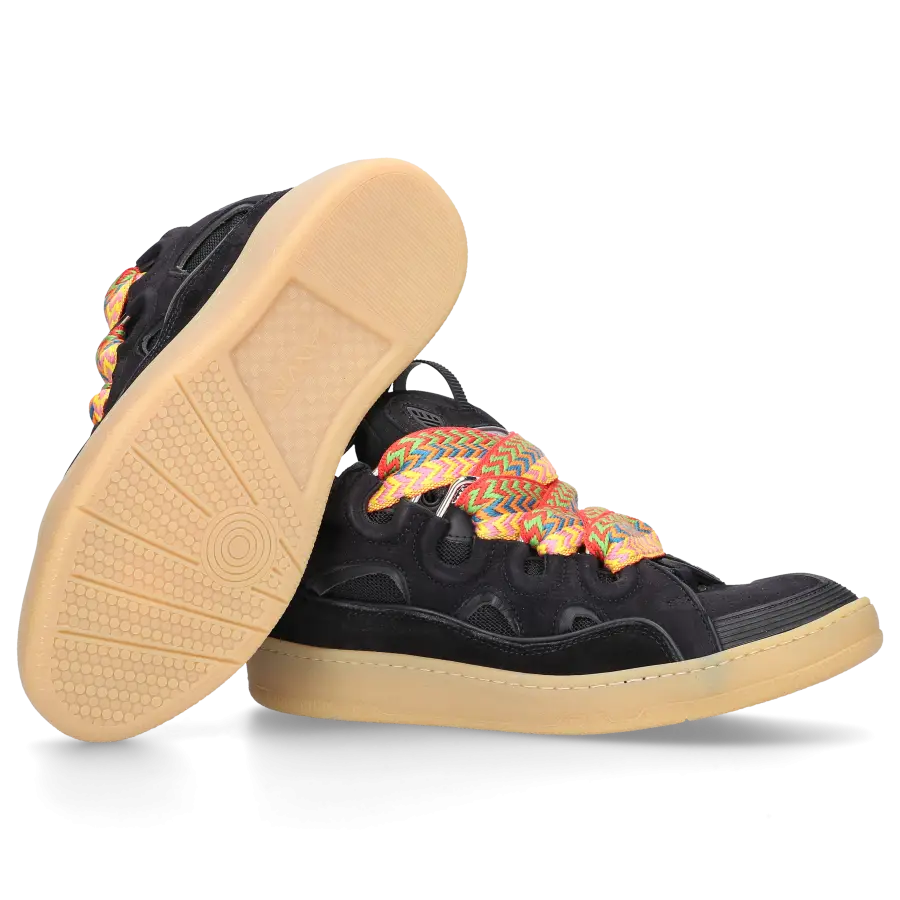 Lanvin - Sneaker low CURB Veloursleder - schwarz