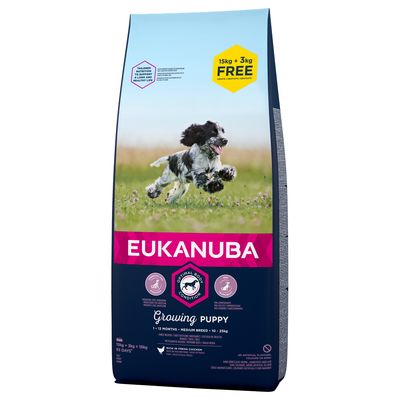 3 kg gratis! 18 kg Eukanuba