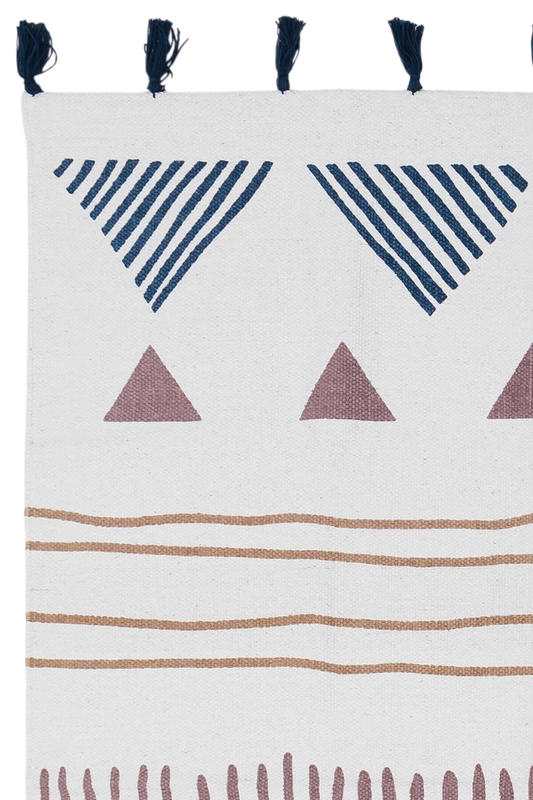 Tapis deco en coton TRIBAL 100x140cm