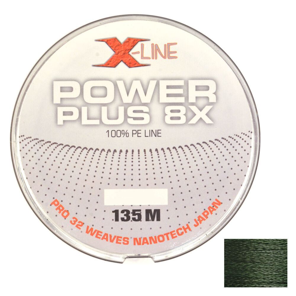 X-Line Power Plus 8x Zielony plecionka 135m