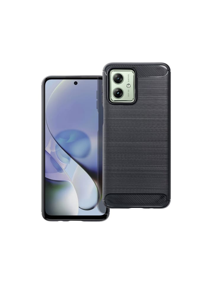 COFI 1453 Carbon Case kompatibel mit Motorola Moto G35 5G flexible in Schwarz günstig kaufen S