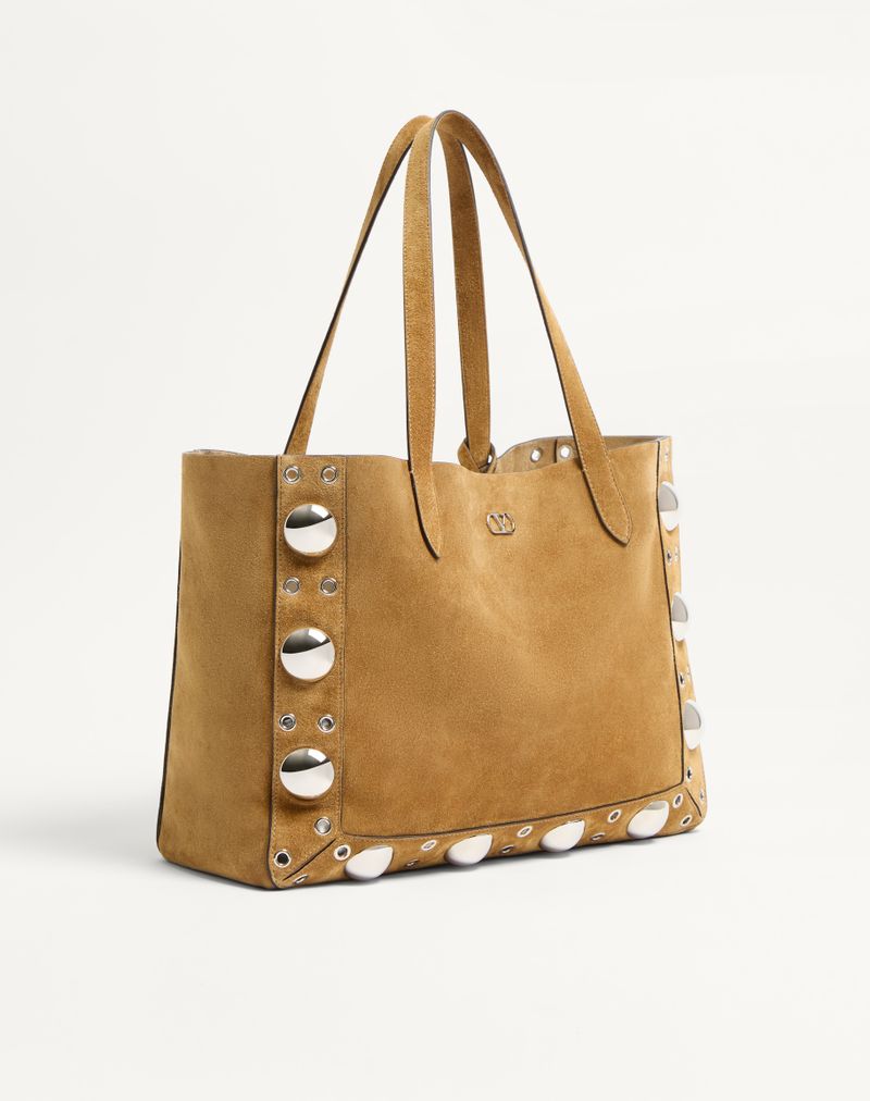 Valentino Garavani Nellcôte Medium Suede Shopping Bag