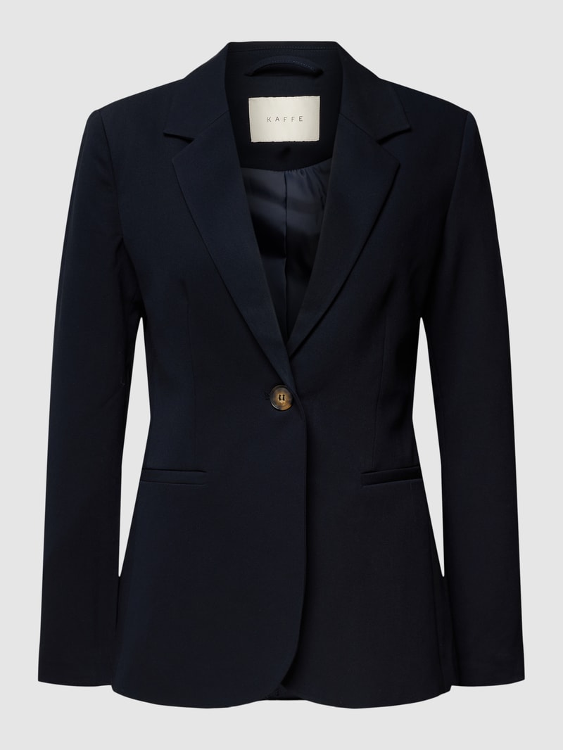 Blazer mit angedeuteten Leistentaschen in marineblau