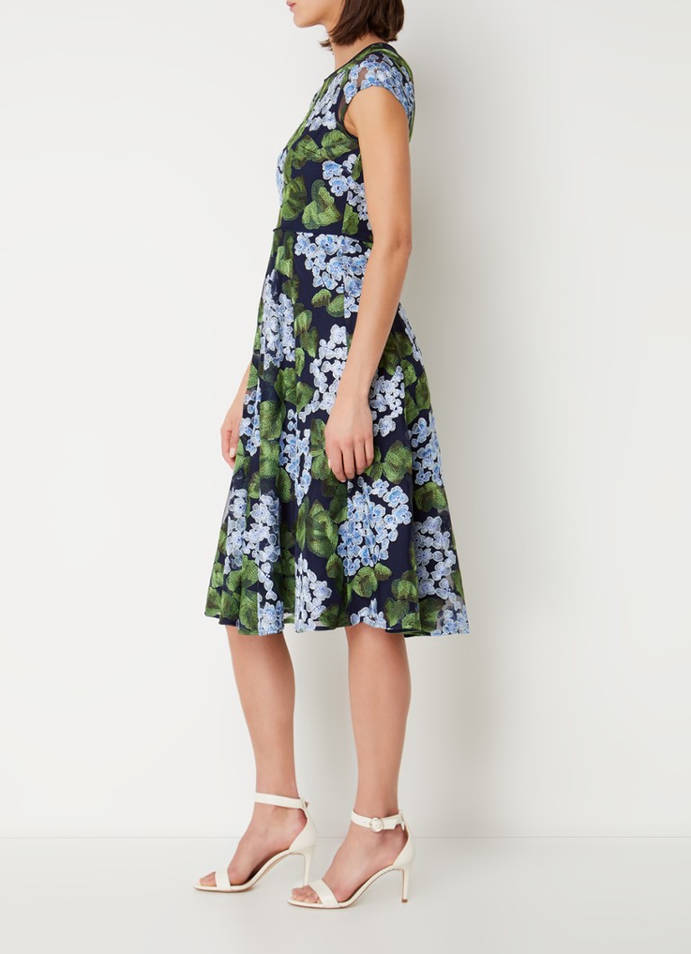 Abito midi Tia di Hobbs con ricami floreali.