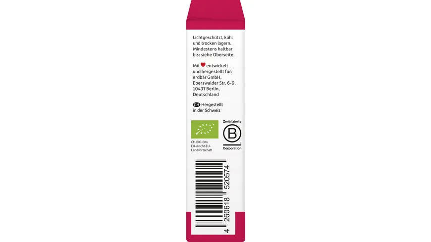 Freche Freunde Bio Fruchtiger Haferriegel Erdbeere 6x30g 180 g