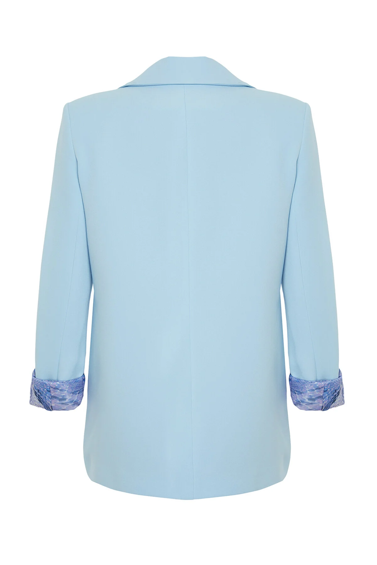 Trendyol Collection  Hellblauer Blazer mit regulärem Futter und detailliertem Webmuster TWOAW20CE0316