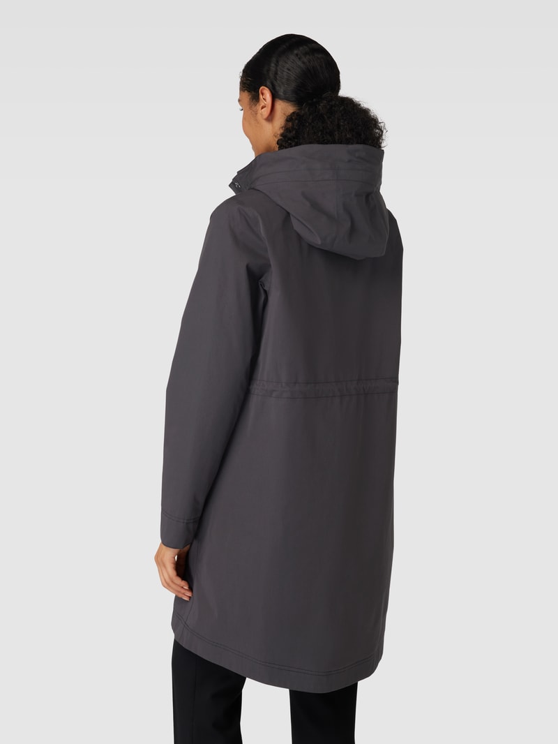 Jacke mit Kapuze Modell 'BOWLEES' in marineblau