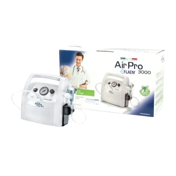 Flaem AirPro 3000 Plus, Πνευματικός εισπνευστήρας με έμβολο με ομαλή ρύθμιση παραμέτρων