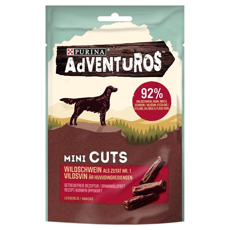 Adventuros Snacks Adventuros Mini Cuts Wildschwein 7x70g