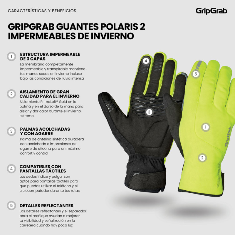 GripGrab Polaris 2 Waterproof - Winterhandschuhe kaufen | Bike-Discount