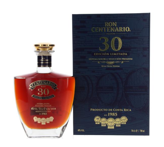 Ron Centenario Editión Limitada 30 Aniversario 0,7 l·40 % vol