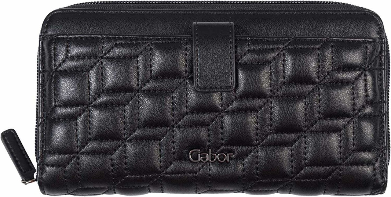 GABOR Handtaschen schwarz HELLA, Long zip wallet XL, bla