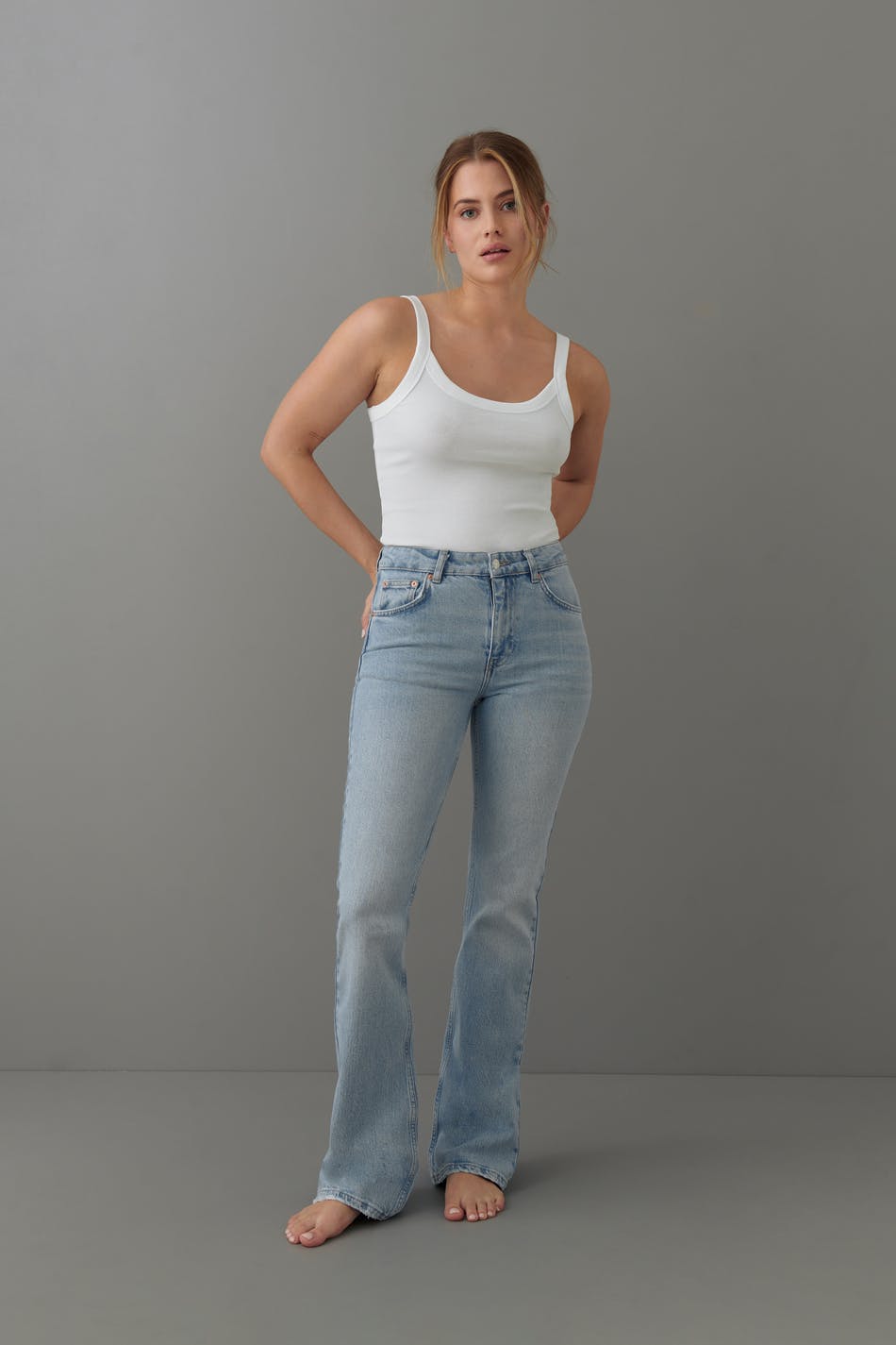 Full length flare jeans