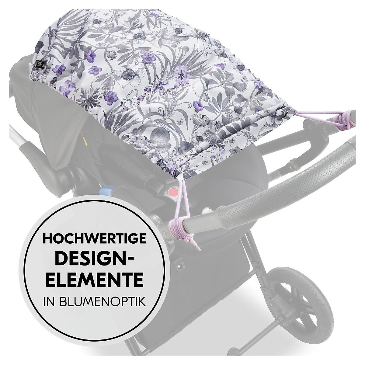 Sonnensegel Minnie Mouse, Floral Grey