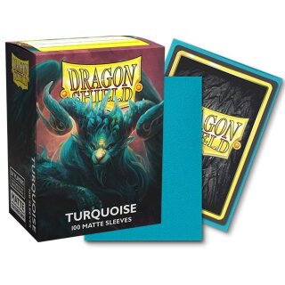 Dragon Shield Standard Matte Sleeves - Turquoise 'Atebeck' (100 Sleeves)