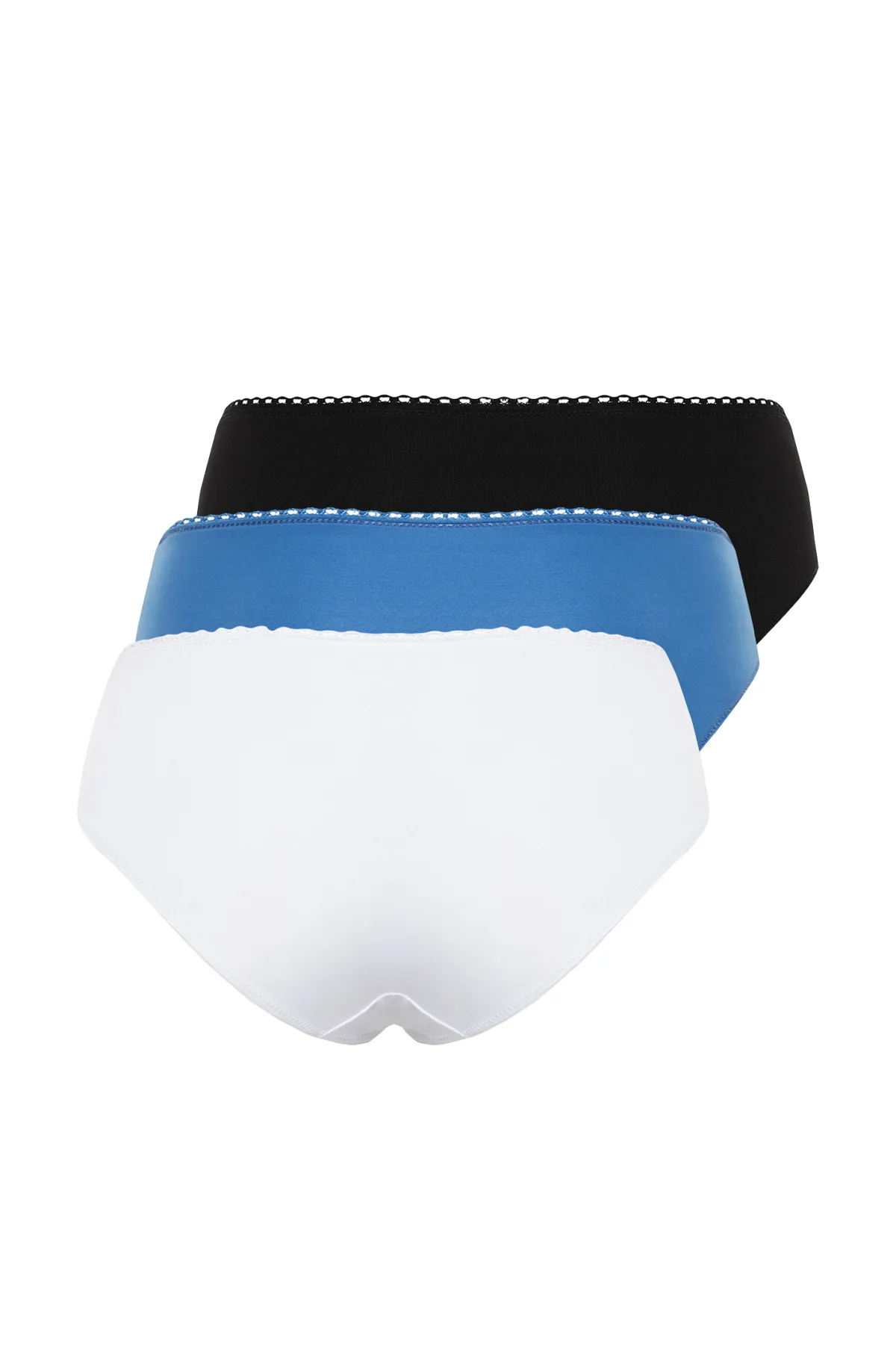 Trendyol Collection  Mehrfarbige Hiphugger-Strickhöschen aus Polyamid im 3er-Pack THMSS24KU00015