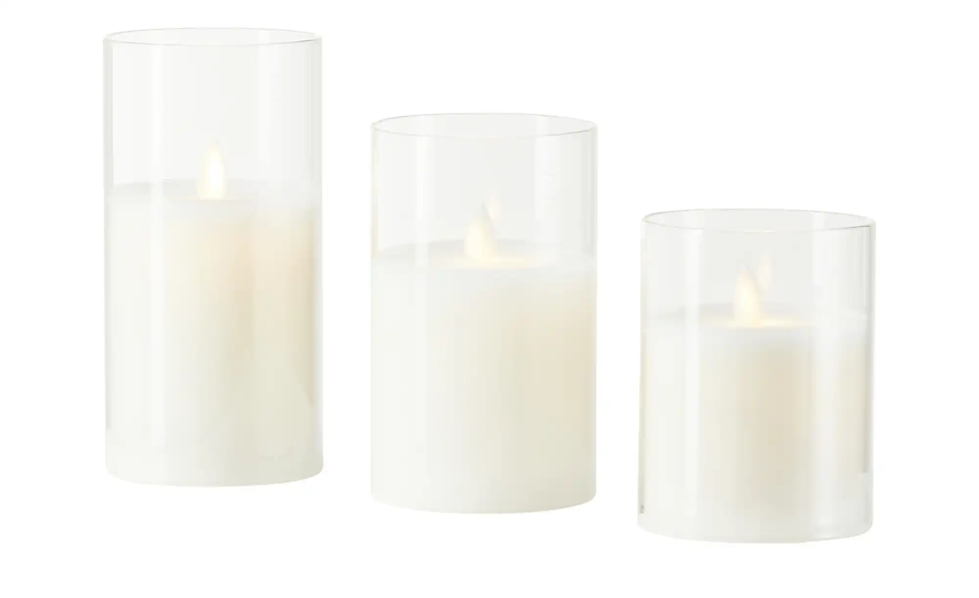 HOME STORY LED Kerze, 3er Set