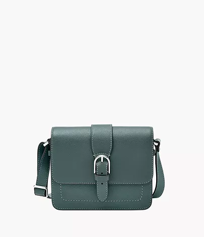 Fossil Medium Flap Crossbody Zoey Leder