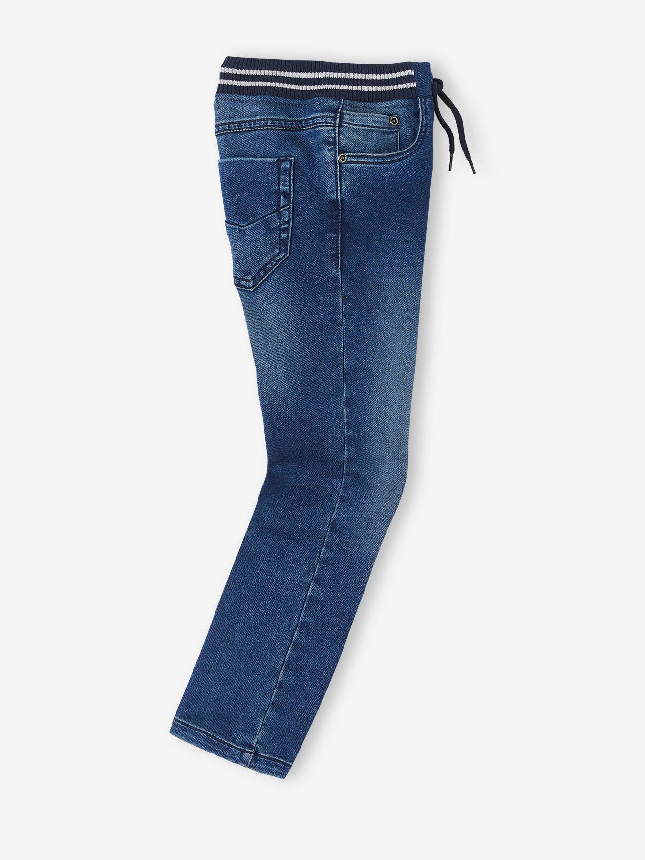 Vertbaudet Jungen Sweathose, Denim-Optik Oeko-Tex - schwarz