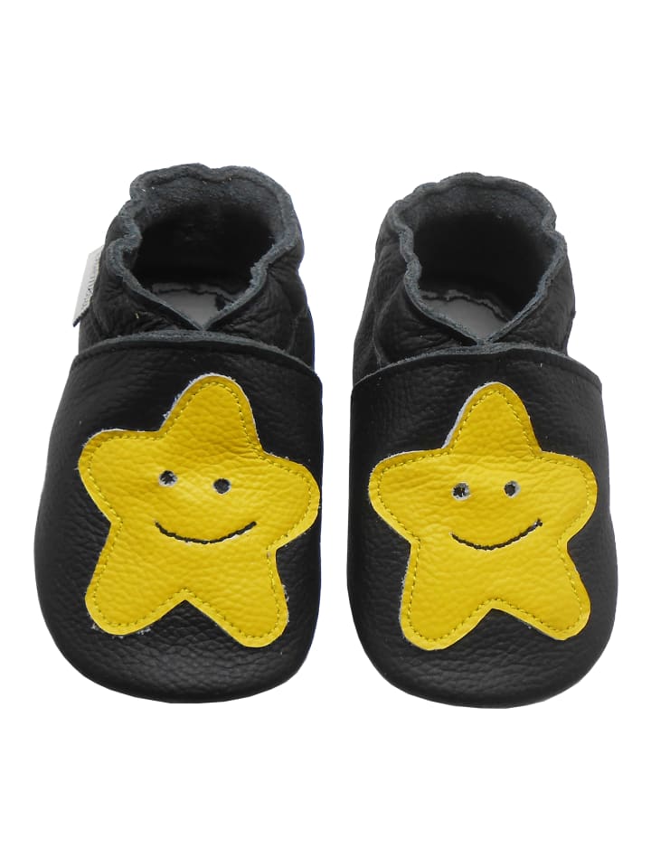 Yalion Baby Krabbelschuhe in Stern Schwarz günstig kaufen