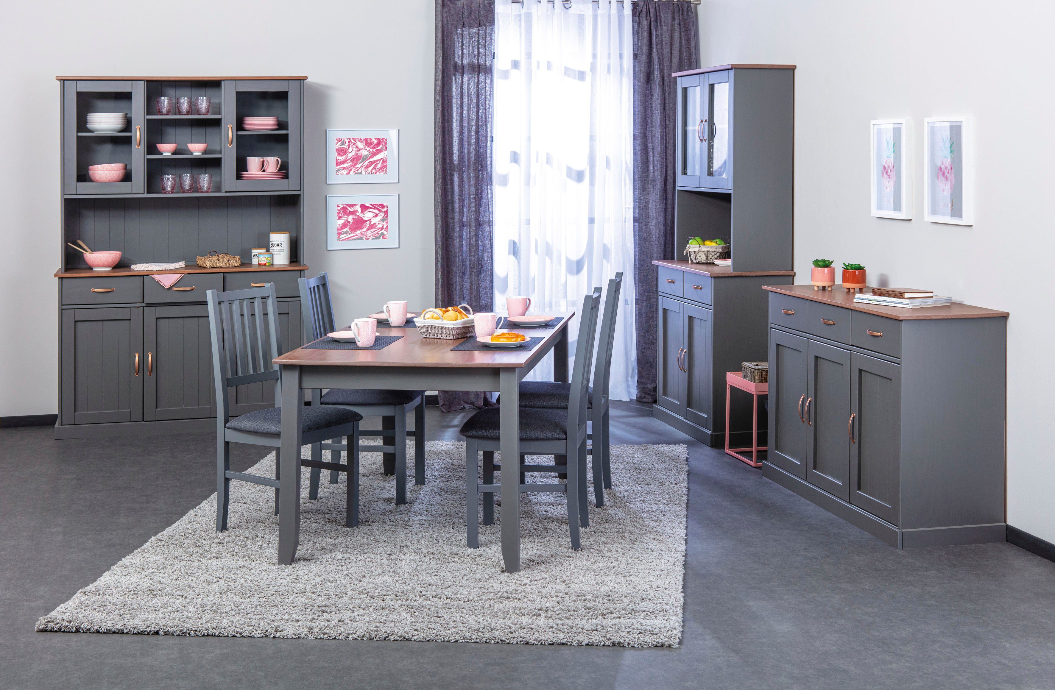 Home affaire Buffet Luzern im Landhausstil, Küchenschrank, Geschirrschrank
