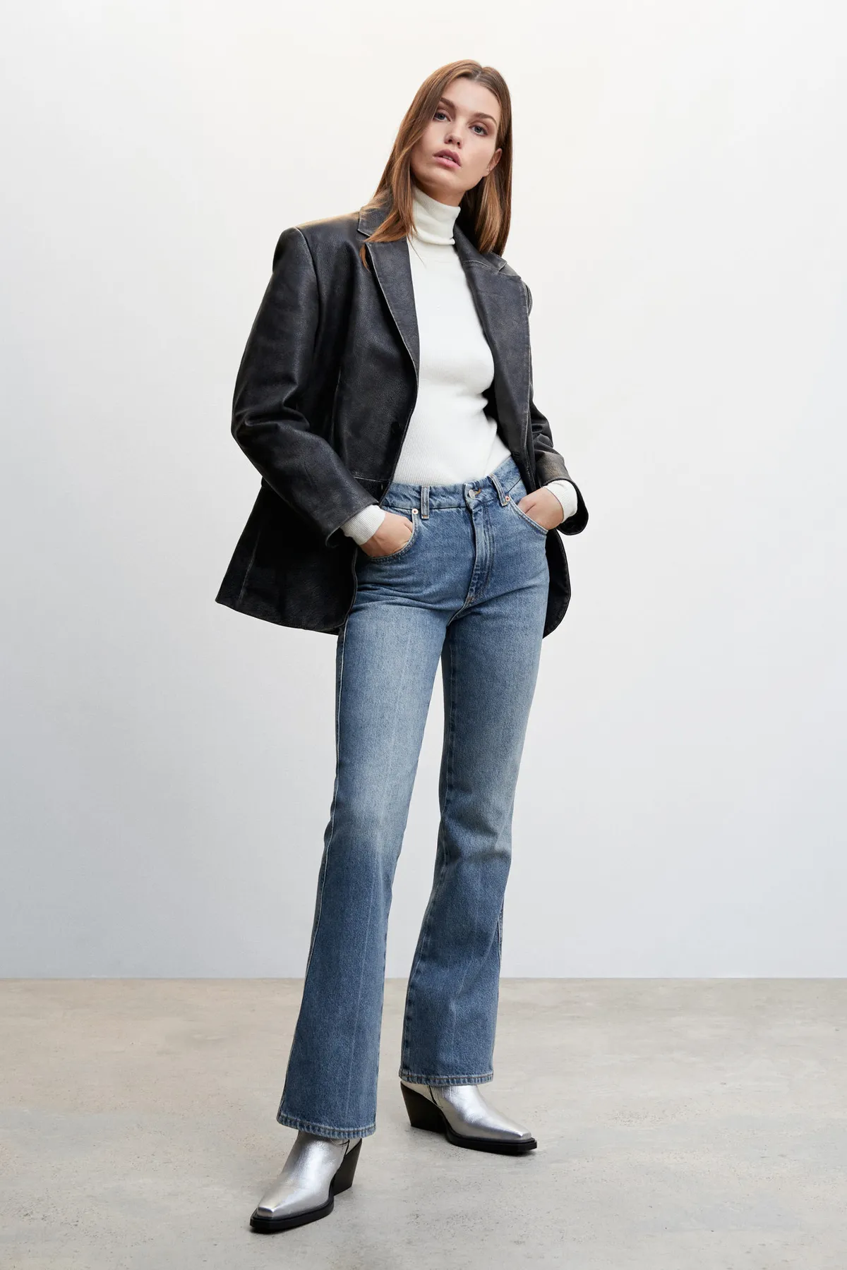MANGO  37027765 Jeans Dunkel Vintage Blau